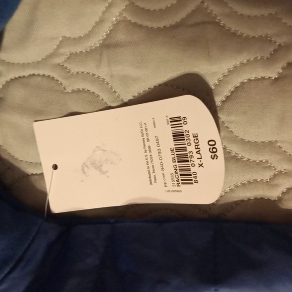 Xersion Racing Blue Drawstring Neck Sweatshirt - Picture 2 of 6